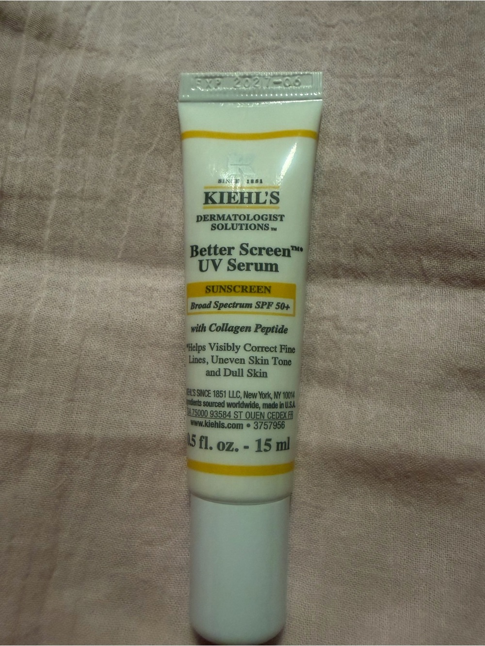 Kiehls Better Screen UV Serum Facial Sunscreen SPF 50+ Travel Size 0.5oz NEW